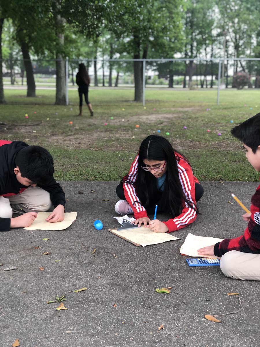 EdenChilton's tweet photo. We are βeggstaticβ to be on a staar review egg hunt this wonderful Friday! @ParkerESAldine @grizfan99 @HerranInAldine #makemathexciting https://t.co/24UcnUXASP