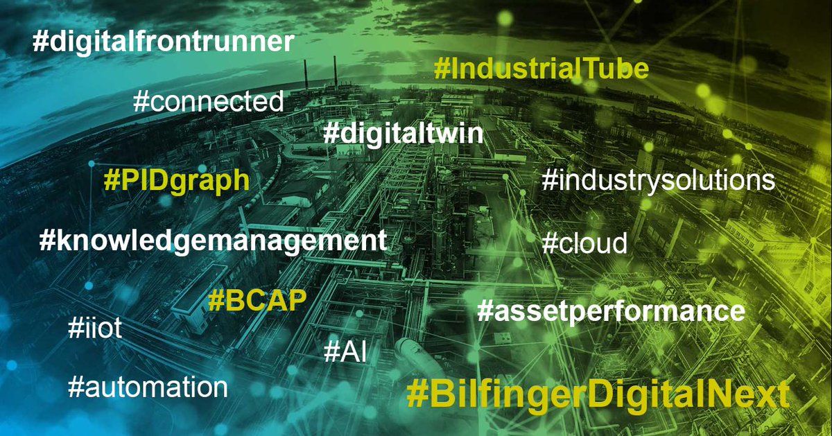Bilfinger's tweet photo. Last day at #hm19 - our digital industrial solutions #BCAP and #IndustrialTube are ready to demo at our partner stands @MSEnterpriseDE and @SoftwareAG. Come over or get in touch directly: https://t.co/oxh3P2Gh6k #digitalfrontrunner #wemakeitwork https://t.co/tkzTG3IrLO