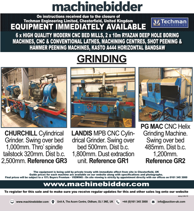 machinebidder's tweet photo. VARIETY OF GRINDING MACHINES IN OUR  PRIVATE TREATY SALE - DUE TO THE CLOSURE OF TECHMAN ENGINEERING !! 
For further details visit https://t.co/g0N4dlFuZL 
#machinebidder #machines #grinding #churchill #landis #pgmac https://t.co/a0WdWML2t6