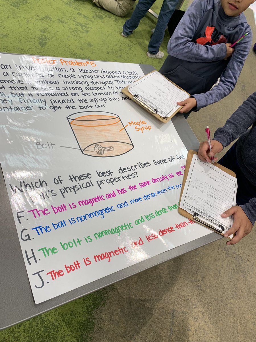 PioneerScience5's tweet photo. Have 40+ kids in each class this week? No problem! Working on Science Review all over the 5th grade Hub! @EKD_Elementary #ekd_learning https://t.co/du1rnVODz5