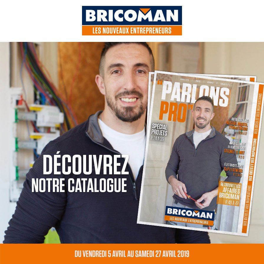 BricomanFrance's tweet photo. Toutes nouvelles #affaires en quantités limitées dans votre nouveau catalogue #ParlonsPro. Disponible dès aujourd'hui pour nos clients de la ZONE B https://t.co/Pk4QD9PMBE https://t.co/ajcKB8WqH8