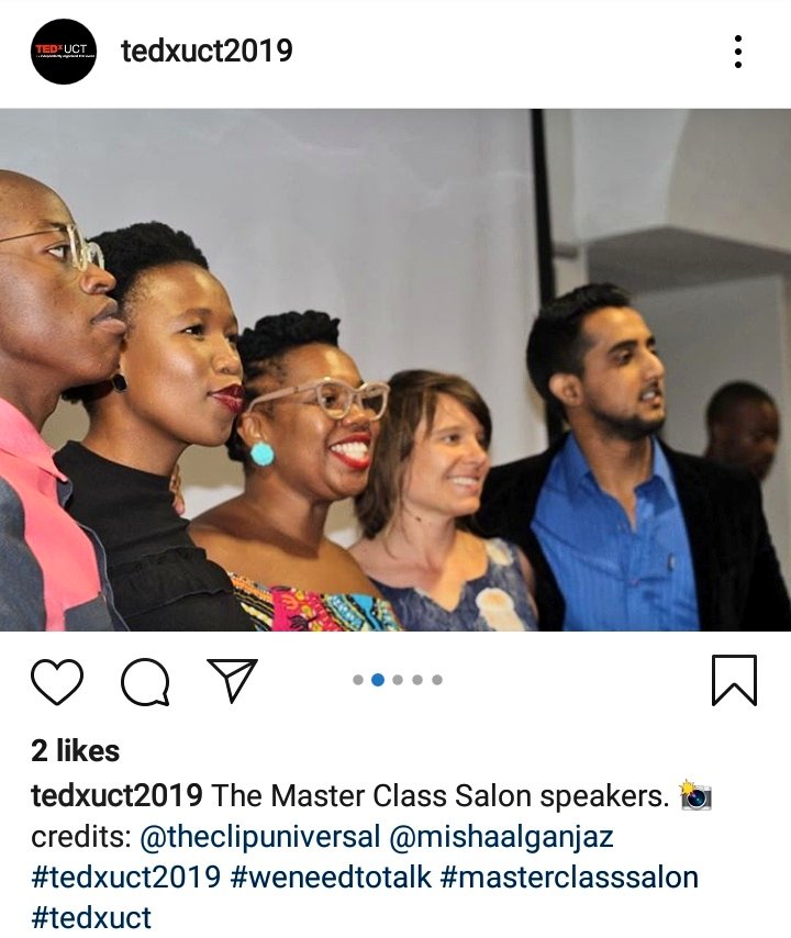 Kolie_Yola's tweet photo. ๐
#TEDxUCT #SciComm #TEDSpeakers #TEDTalks https://t.co/qLx89VaDfN
