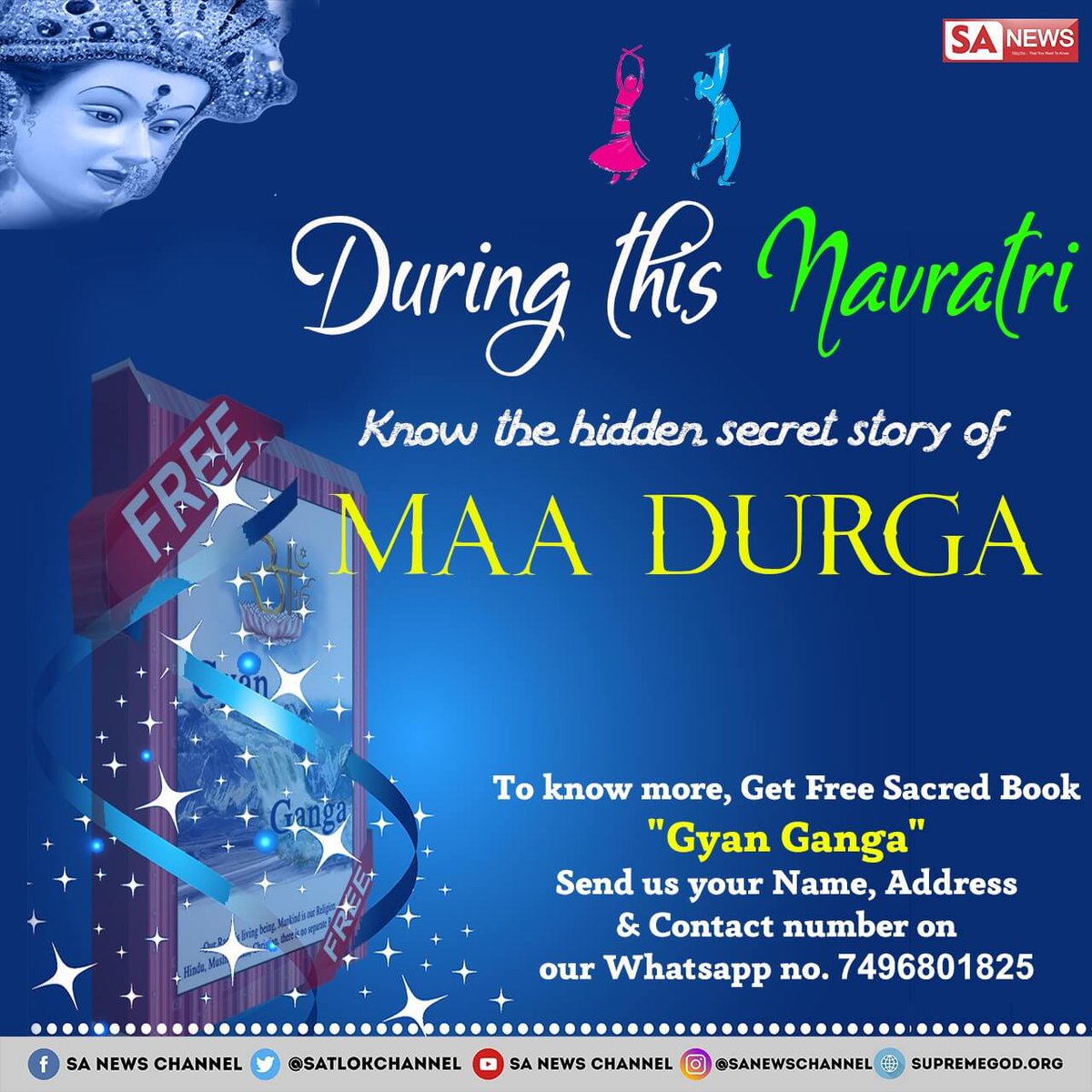 _sa_ch_in_'s tweet photo. #navratri2019 
जो भी नवरात्रों में या अन्य व्रत रखते हैं उसका गीता जी में कहीं प्रमाण नहीं है। गीता जी में व्रत मनमाना आचरण बताया है।
#navratrispecial #navratri #नवरात्रि #FridayThoughts #GodMessage #BREAKING #VIVOIPL #Elections2019 #BLACKPINK #BTS  #Congress #BJP #DeshKeLiyeModi https://t.co/oN5GClKrzi