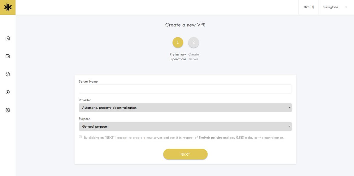 meaningtech_'s tweet photo. Another **SPOILER** for new TheHUB platform, you will be able to run servers even without linking to a MN / VBOX or COMA. You can just create a general purpose server and maybe...deploy your website or, better, you dApp! @kalkulus_team @JKreepto #sleeplessdev https://t.co/590Xt5hu4W