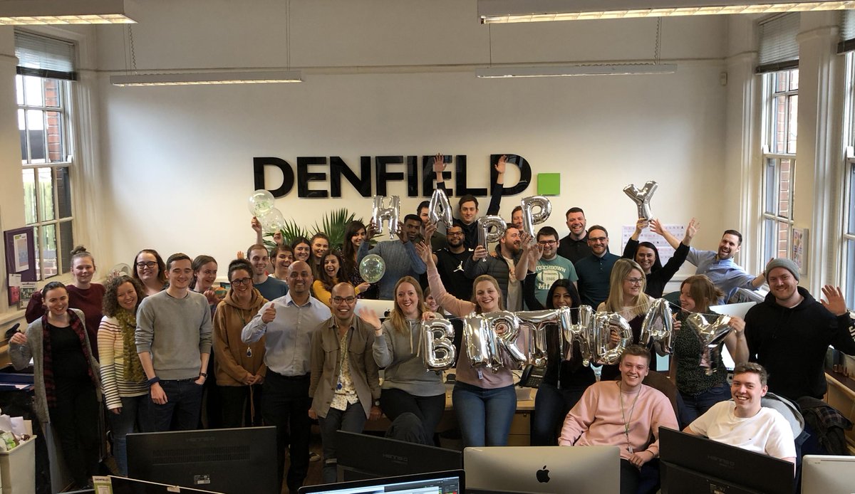 It’s celebration time! 🎈

Can you believe that <a href="/DenfieldAdv/">Denfield</a> turned 18 years old on Tuesday? That’s almost the same age as our youngest team member! #Congratulations to Tim and Guy on this fantastic #milestone 📷 #AgencyLife #Marketing