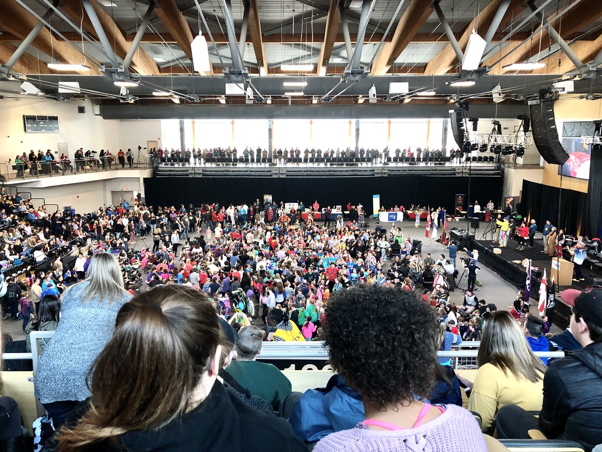 MadameEdney's tweet photo. SCS students attended the 5th annual UNB/MWC Pow-wow yesterday! A beautiful and meaningful ceremony to attend. Culture and language is represented so vibrantly. Thank you to organizing committee for inviting schools to take part! #ASDWLimelight https://t.co/UH5USztmmb
