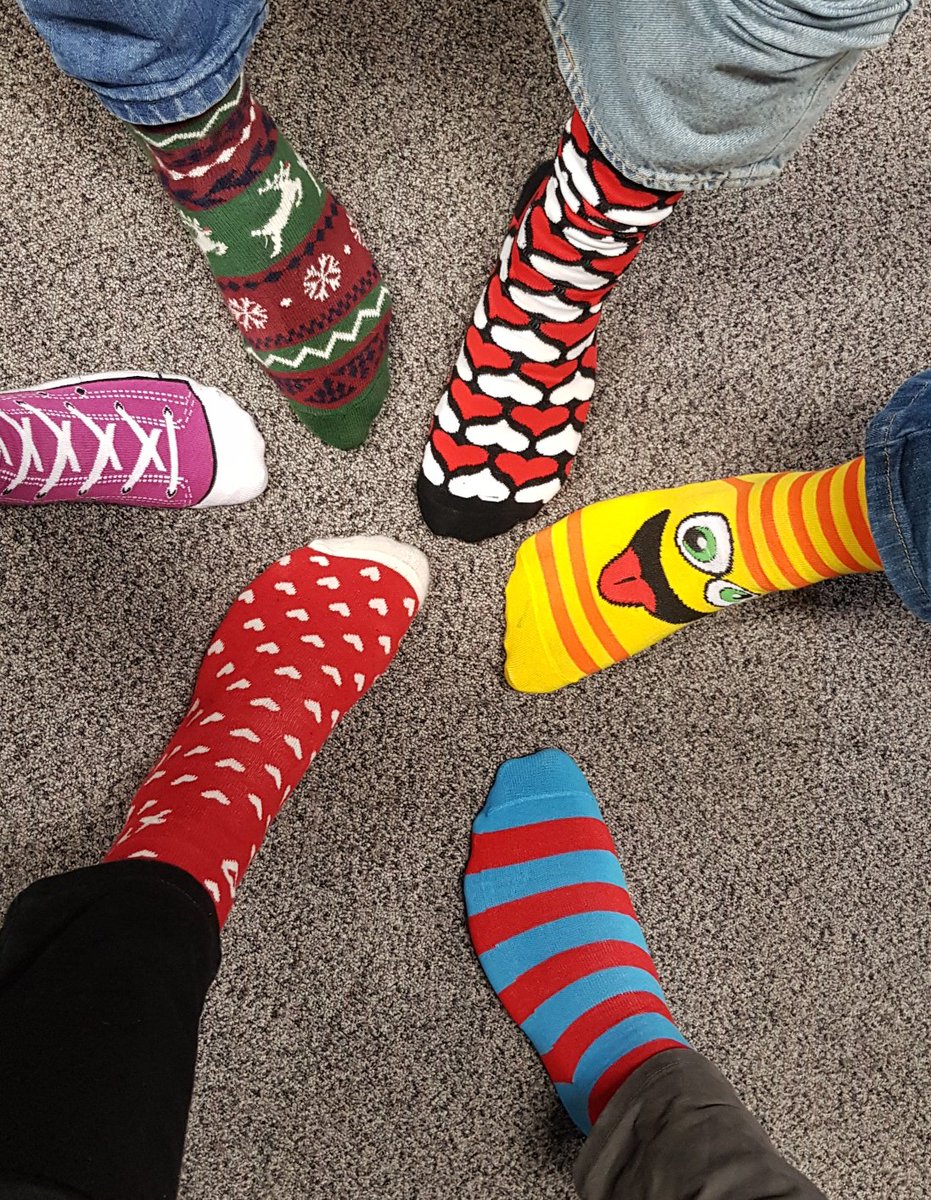 SpidexDev's tweet image. A selection of team socks supporting @autismwestmidlands #SillySockDay during #autismawarenessweek @SpidexSoftware #SillySocks #thankyou