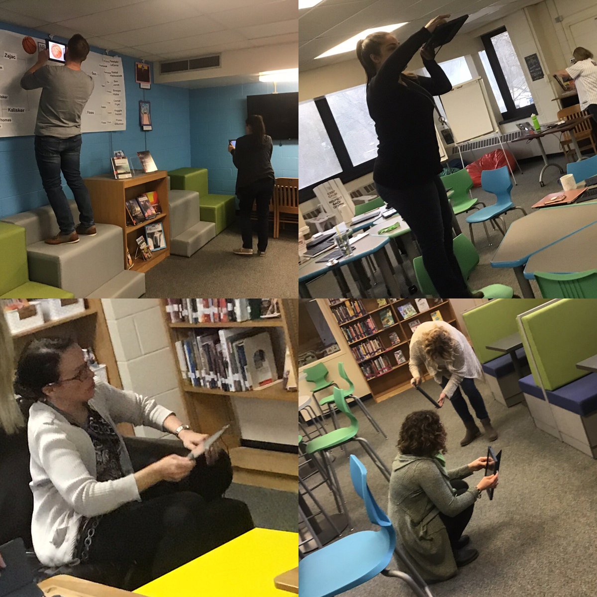 Learning First teachers on a digital scavenger hunt with <a href="/AppleEDU/">Apple Education</a> to work through the process of taking a photo, building layers of images into a Keynote, and animating a published product to create new opportunities that empower every learner! #innovate28