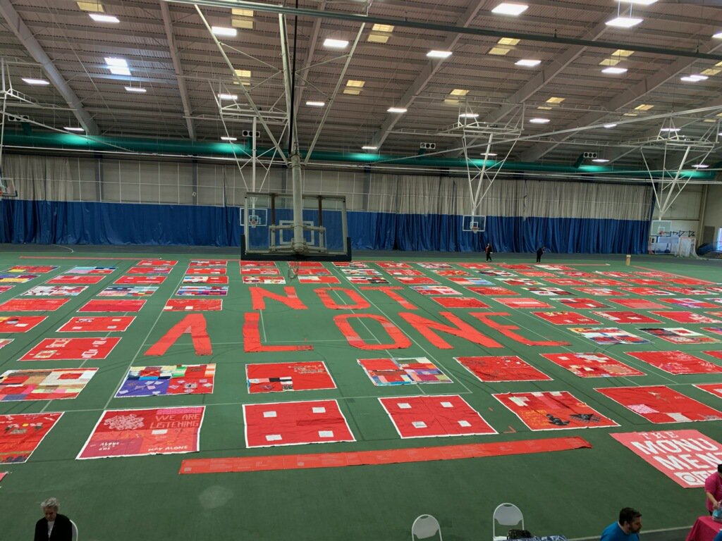 We were trilled to be able to spend time with <a href="/DrewUniversity/">Drew University</a> yesterday during the display of the Monument Quilt, honoring those victims and survivors of sexual assault and intimate partner violence.