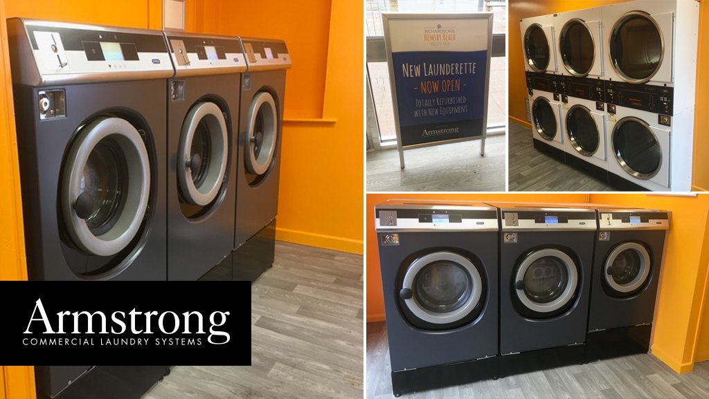 This week we handed over a totally refurbished #launderette at Richardson’s Hemsby Beach Holiday Park which included the supply &amp; install of Primus FX80 &amp; FX135 washers plus SpeedQueen #Twinstar dryers. Interested in upgrading your on-premise launderette? Get in contact today!