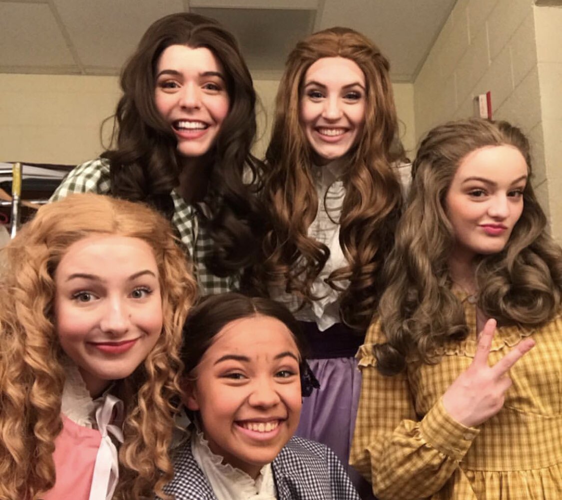 hhstheatreco's tweet photo. Happy Opening to the wonderful and extremely talented cast and crew of Little Women! Break all the legs tonight!! Make sure that you come out to see this beautiful show! Tonight and tomorrow @ 7 &amp; next Thursday-Saturday @ 7 &amp; @ 2 on the 13th! 💚💛💜💗 https://t.co/DurF9ghkDB