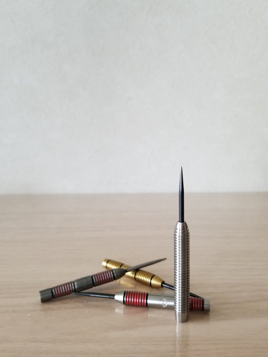 murachaaaan's tweet image. 一番気持ちいいのはオリジナルかな。
カット、太さが個人的にベリーマッチ♪当面これでいいんじゃない？って思ってる。
タングステン80%で安価なバレル、まあ3種とも総じて投げやすく気に入ってます。
#アラングレイザー
#トンマシーン
#TonMachine 
#AlanGlazier