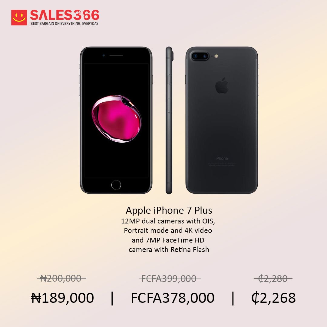 sales366online's tweet photo. Best bargain on Apple iphone 7 plus . Click on link in bio or send a dm for this and many more hot deals .
#sales366 #electronics #sales #phones #gardgets #deals #market #phonedeals #lagos #iphone #computer #hustlersquare #nbctradefair2019 #naijabrandchick https://t.co/JyRiMCWN9E