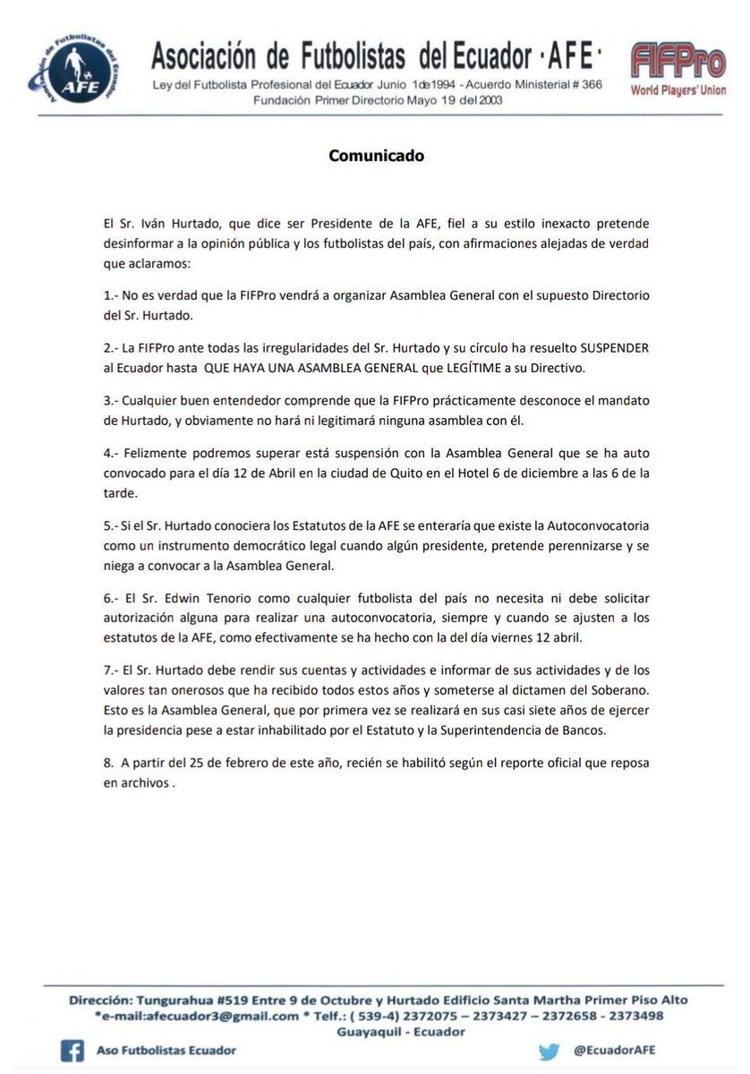 AFEcuador tweet media