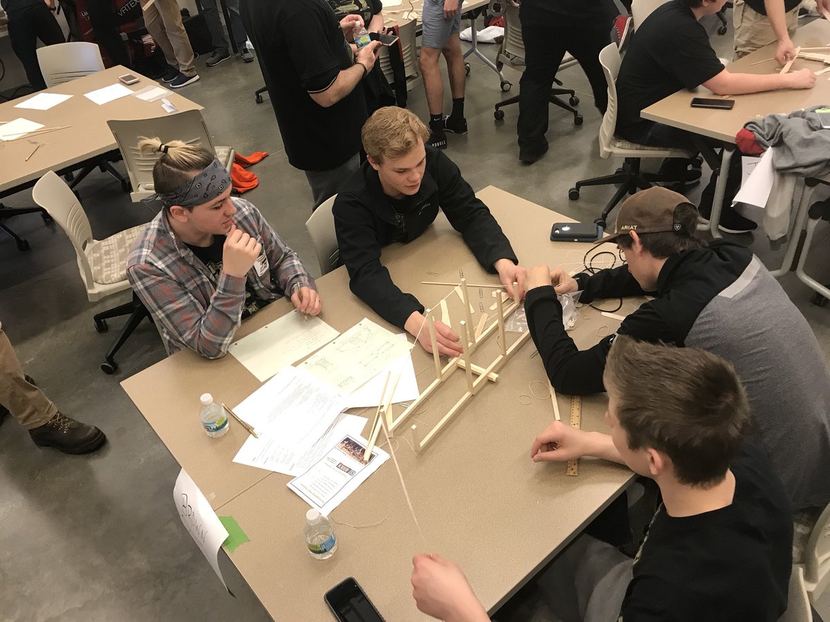 Group working on the Build It challenge! #boilertech #purduecolumbus #bchs