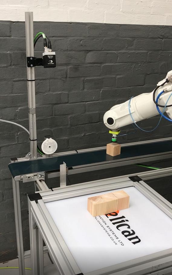 Pelican_Systems's tweet photo. https://t.co/CKzv0WCpfQ 

At Pelican Control Systems, doing a demonstration of an ABB Robot palletiser, using a Sensopart vision system to pick and place with a VMECA magic suction cup. 

@Sensopart @vmeca @ABBRobotics_UK https://t.co/1EFXgyF7O6