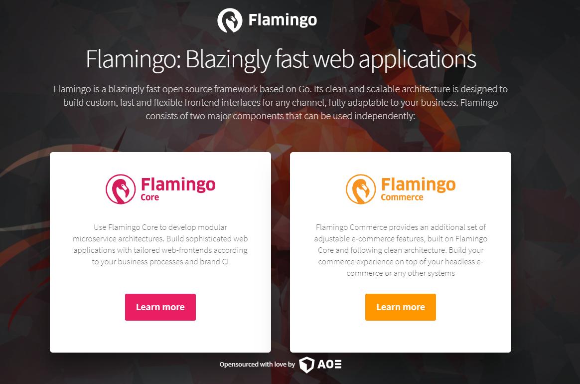 aoepeople's tweet photo. You want to know more and test the new #OpenSource #FlamingoFramework written in #GoLang? All info, documentation and a demoshop on:
https://t.co/bvvKBEAIuS
#FlamingoMe #iloveflamingo #FlamingoCommerce #FlamingoCore #codetalkscommerce https://t.co/yUPjaJUBN2