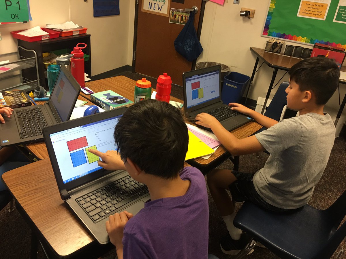 ShelCraig's tweet photo. 4th graders exploring area and perimeter using technology and through the creative process as we design zoos. @SpicewoodPYP #swesinnovates https://t.co/9iNcNqm1QC