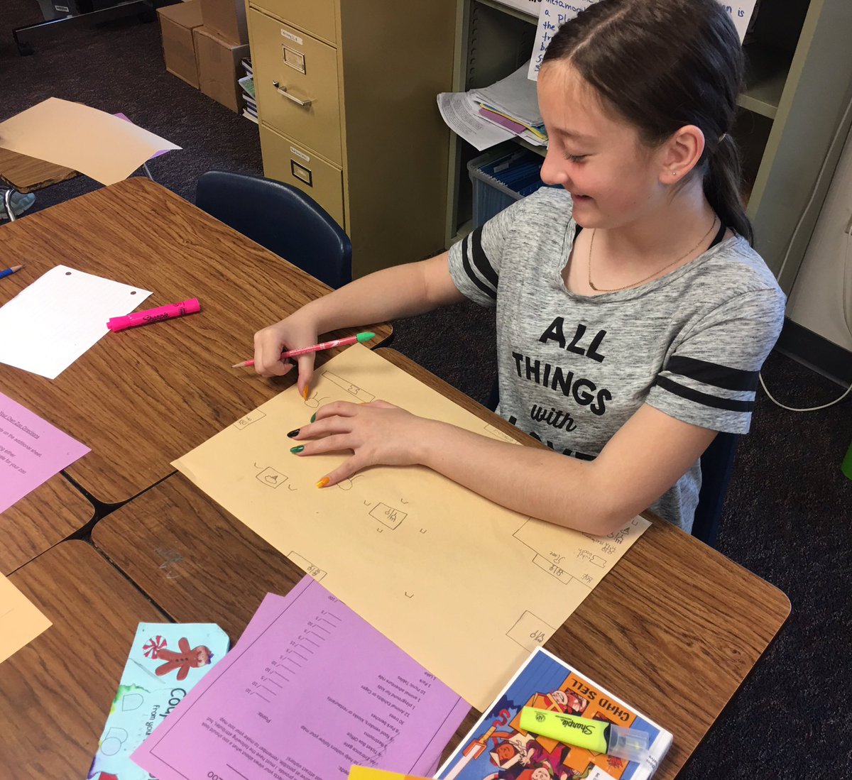 ShelCraig's tweet photo. 4th graders exploring area and perimeter using technology and through the creative process as we design zoos. @SpicewoodPYP #swesinnovates https://t.co/9iNcNqm1QC
