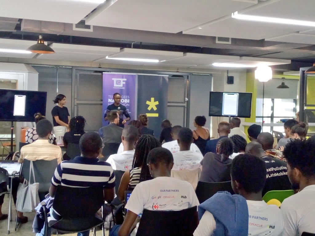 TechfugeesK's tweet photo. 8 teams for the TechFugees Nairobi hackathon have already presented solutions that they have been working on for the past 2days. Two more teams to go🚀🚀 #hack4refugees #Innovate4Good https://t.co/oeJRrT74ID