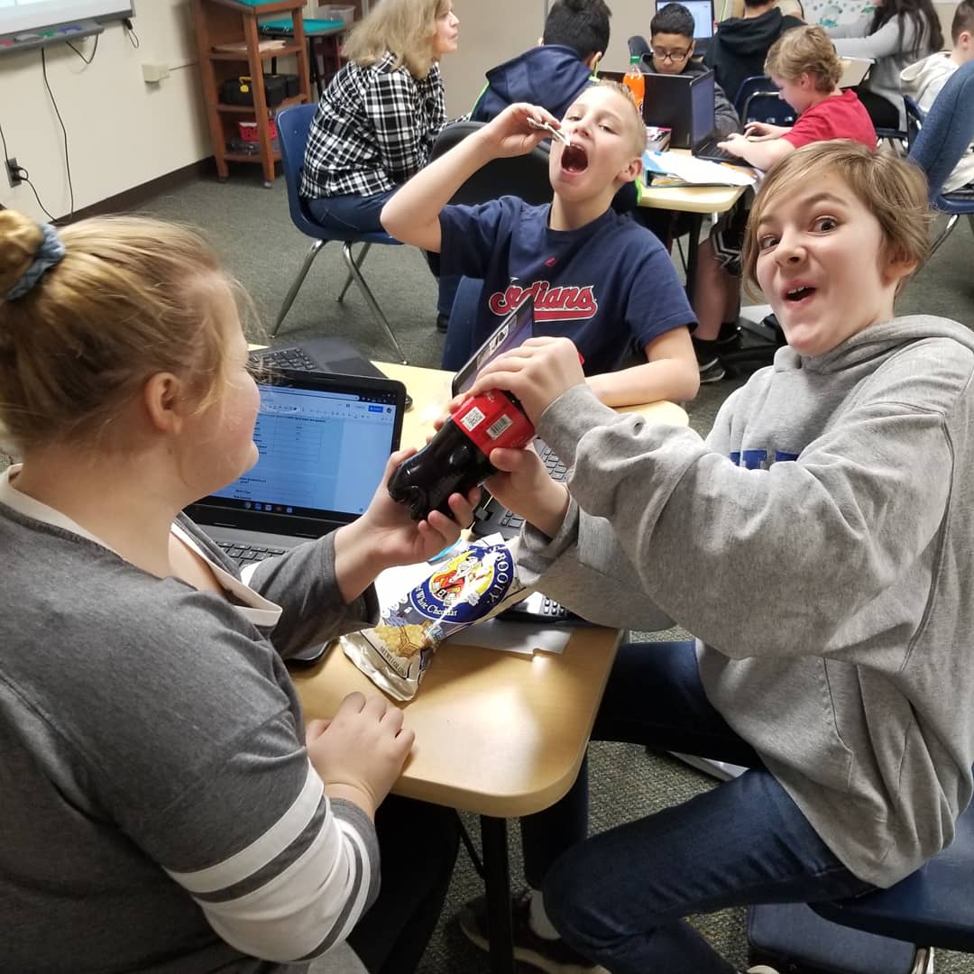 Teacher_Force's tweet photo. How many 3 gram sugar packets are in the drink?? Shocking!! Students use ratio and rate reasoning to predict and solve these tough, real-world questions. #iteachmath #mathrockstars #mathiscool #mathematics #mathteacher #middleschoolmathteacher #middleschoolmath https://t.co/xpXXtF8Lyu