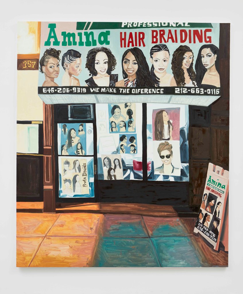 "Amina" (2017) is one of two works by #JordanCasteel currently on loan to <a href="/DenverArtMuseum/">Denver Art Museum</a> as part of "Jordan Casteel: Returning the Gaze" up until August 18, 2019.⁣
⁣⁣#JordanCasteelatDAM #DenverArtMuseum #Denver #Colorado