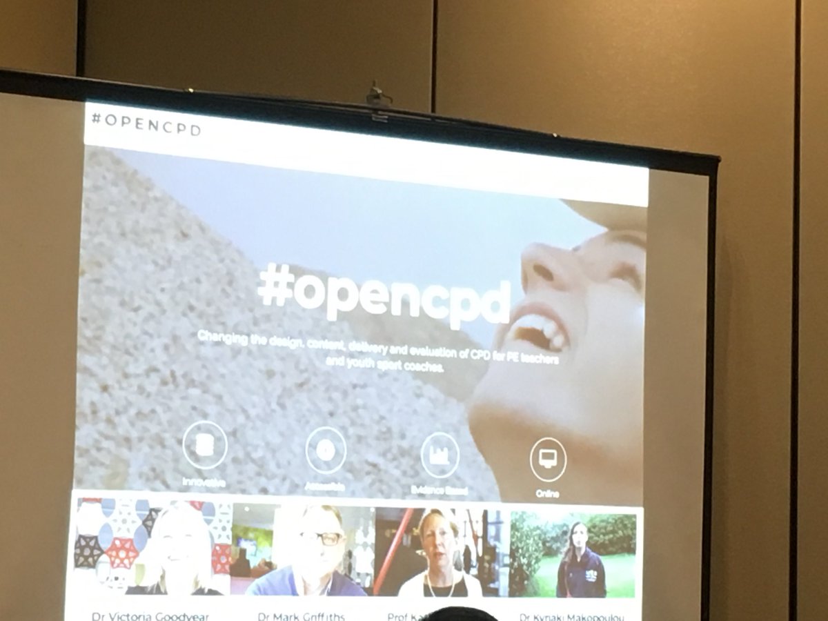 SueWhatman's tweet photo. #AERA19 #PE Invisible College cont with ⁦@VGoodyear⁩ sharing #Opencpd blog from ⁦@unibirmingham⁩ - helps us to engage with broader stakeholders interested in common problems. w/ ⁦⁦@ArmourKathy⁩ https://t.co/TxXiCDqUzW