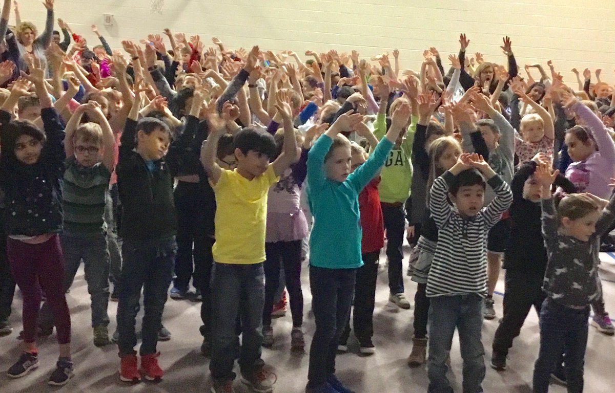 Bentwood Blue Jays Sharpen the Saw by practicing yoga this morning.