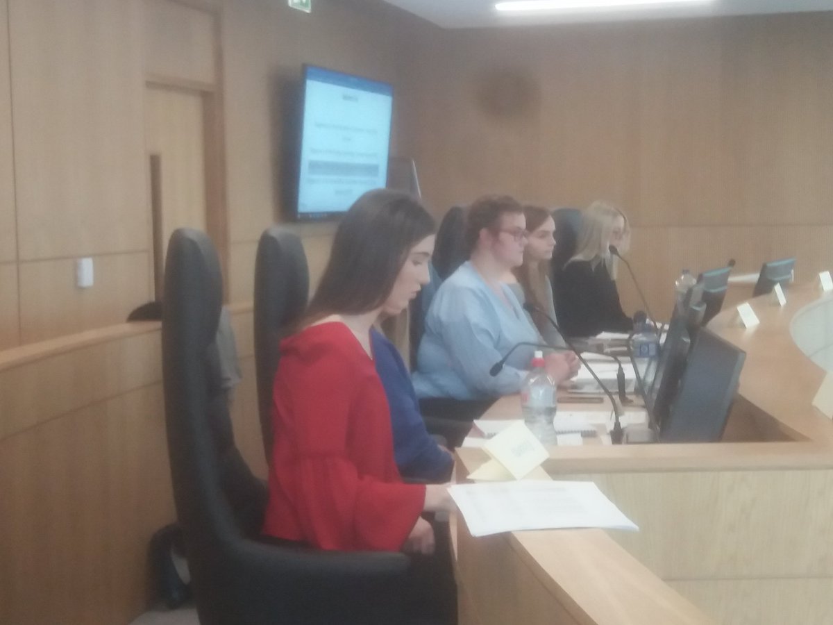 CentreUl's tweet photo. Rapporteurs begin delivering their Committee Reports #EUsimulation @UL https://t.co/i3aONPuMbZ