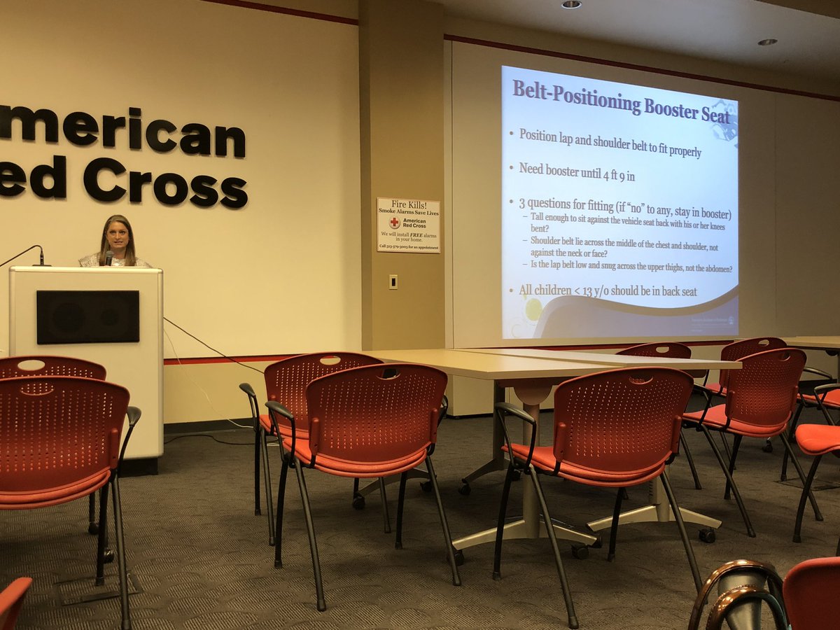 Dr Sarah Denny from <a href="/nationwidekids/">Nationwide Children's Hospital</a> teaching about child passenger safety. 42% of child safety seats are used incorrectly!  Car seat installation sites can help!