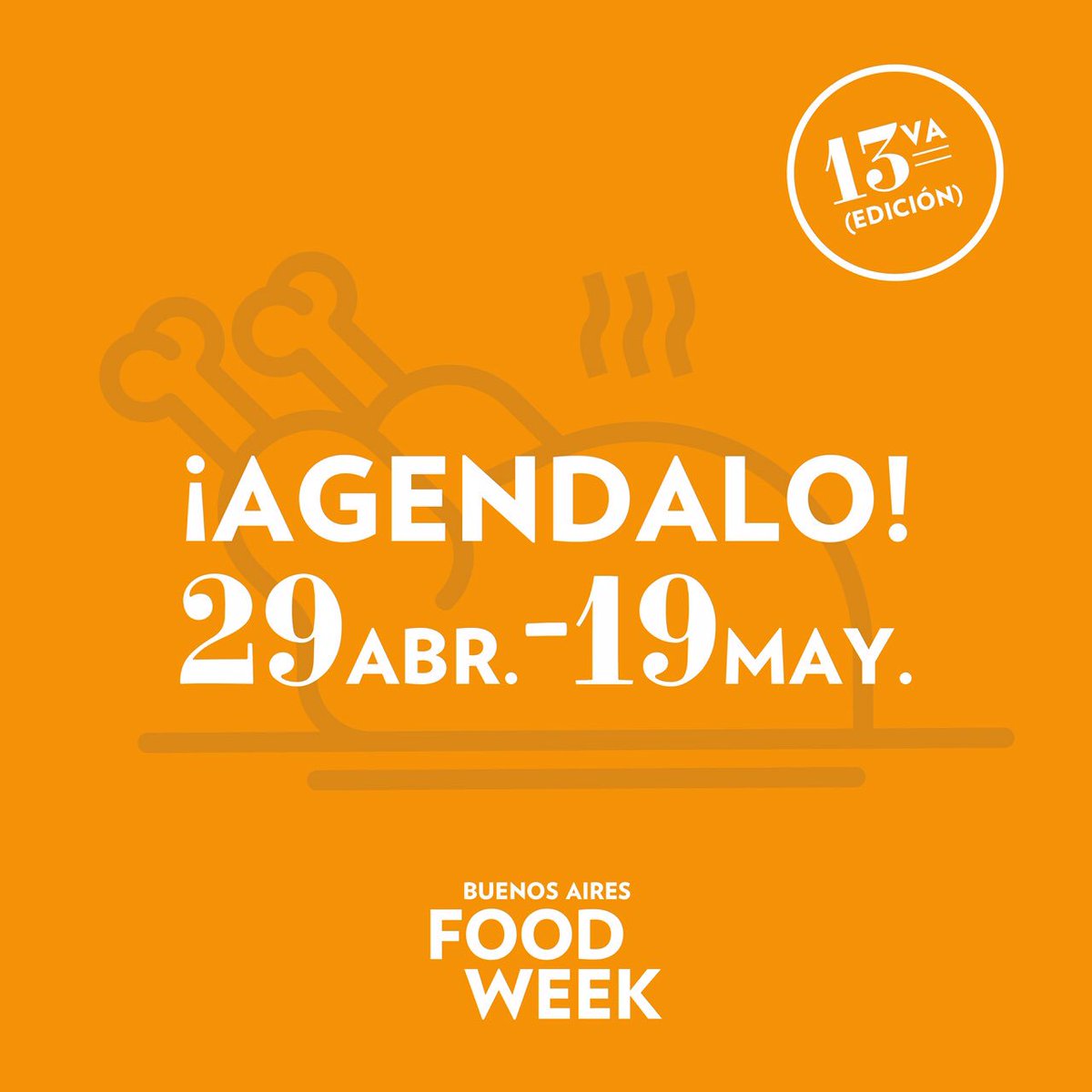 PartnerPR's tweet image. A partir del 29 de Abril llega una nueva edición de @BAFoodWeek 
.
¿Ya reservaste tu agenda?
.
.
.
#Food #FoodWeek #BuenosAiresFoodWeek #Press #Pr #PartnerPress #WeAreYourPartner