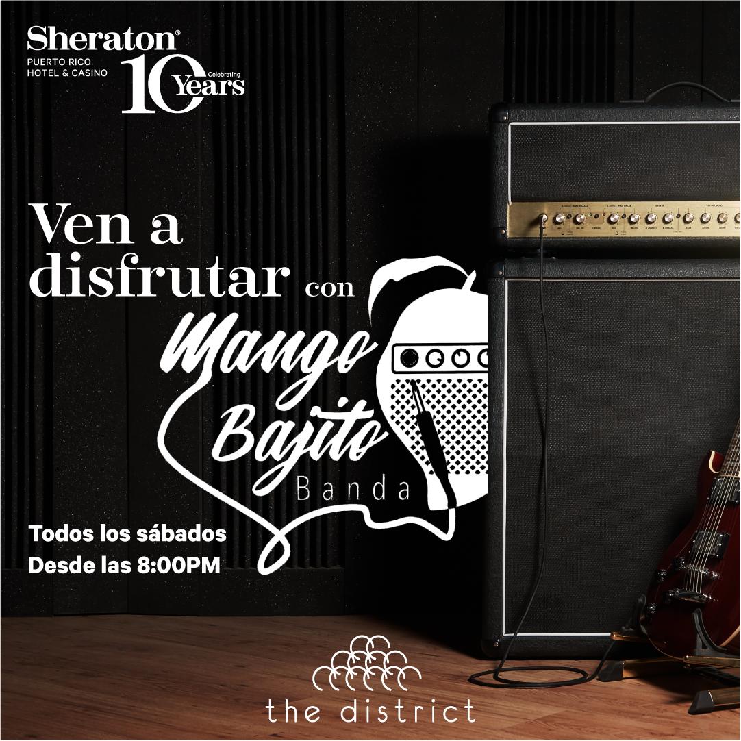 Te invitamos a dejarte llevar por el ritmo único de la banda Mango Bajito. Todos los sábados desde las 8:00pm. 🎶
The District Lounge &amp; Sushi Bar