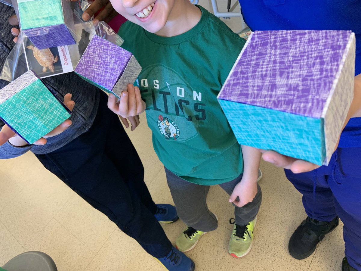 Volumes of cubes! 🔷◼️◻️🔶5th graders explore geometric measurement with origami master Michael LaFosse 🔰<a href="/WEEFC/">WEEFC</a> <a href="/MrsDiorioFS/">Janice Diorio</a> <a href="/westonpublic/">Weston Public School</a> <a href="/weston_field/">Weston Field Elementary School</a>