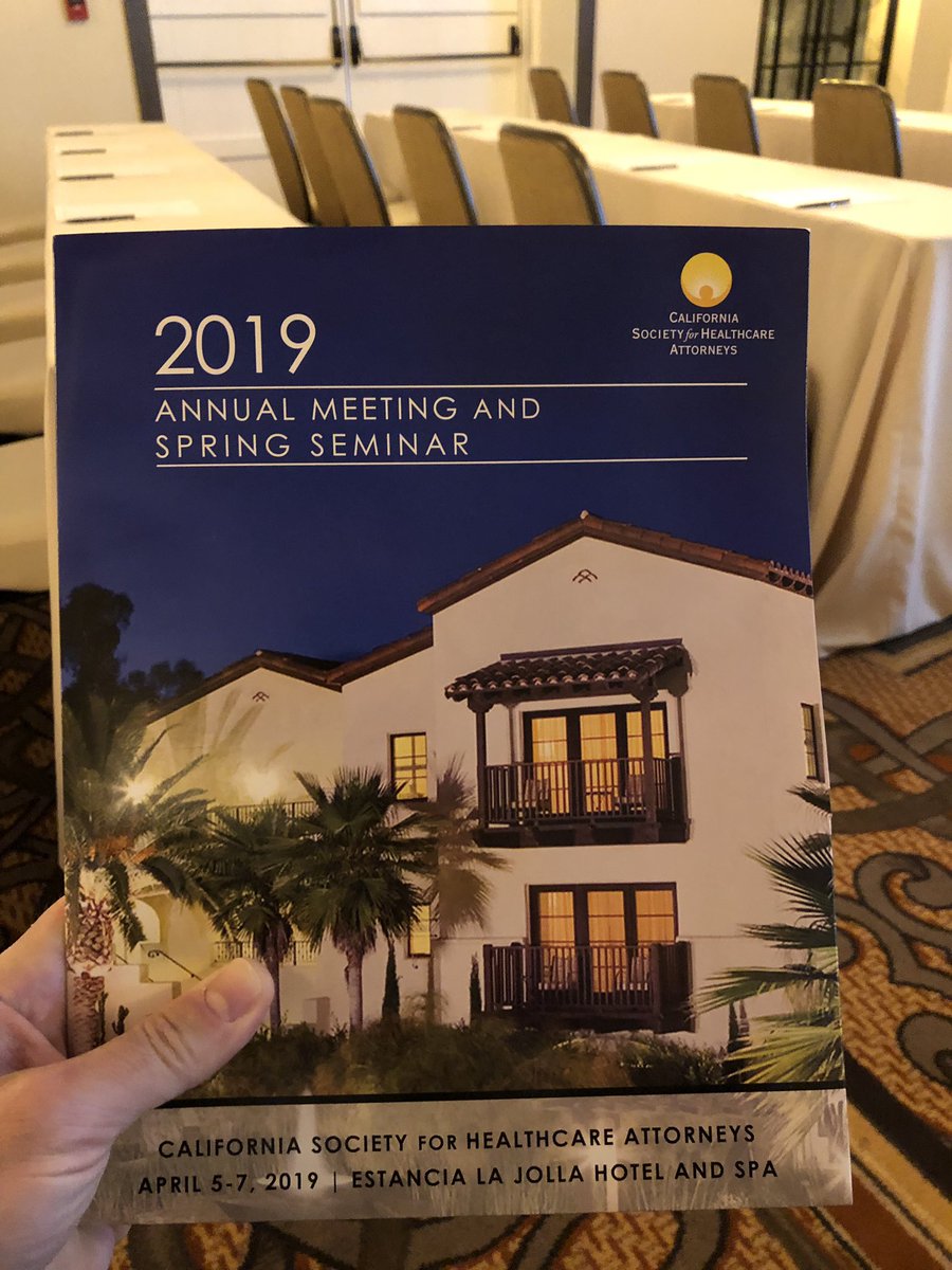 MarkAppeals's tweet image. Excited to attend the California Society for Healthcare Attorneys anl mtg at the beautiful @EstanciaLaJolla. I’ll be presenting on developments in law! @horvitzlevy #appellatetwitter #csha #healthcare