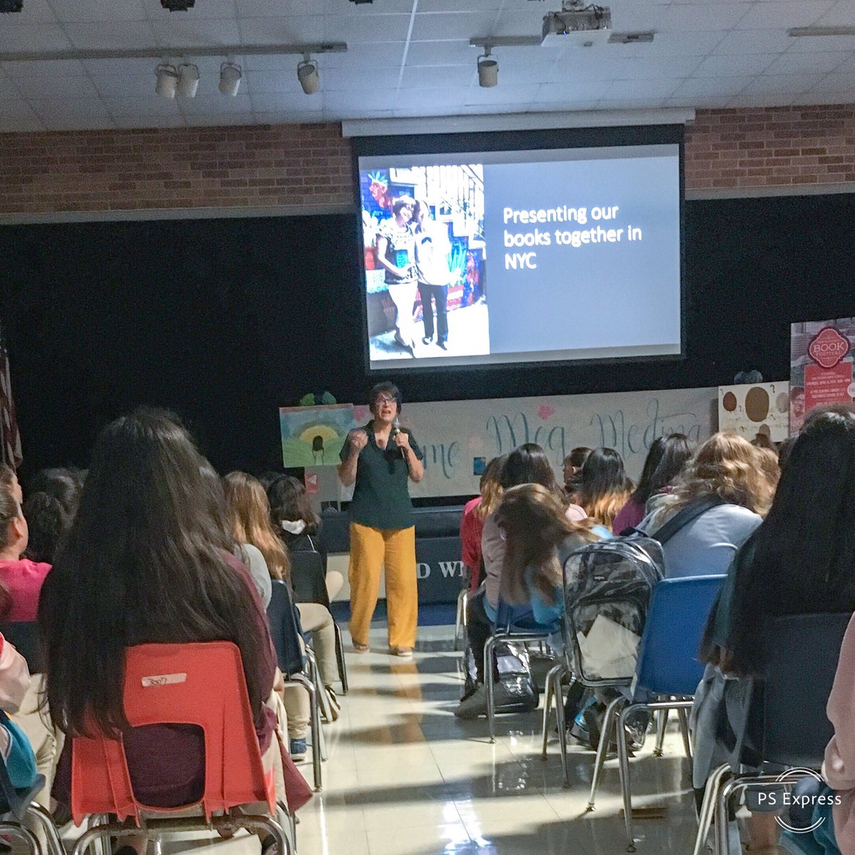 Thank you @edwhiteneisd @WhiteMSLibrary for inviting us to @MegMedina author visit #KSAT360 #theNEISDway #FalconsRiseUp #RootEdKrueger #raiseuptexas