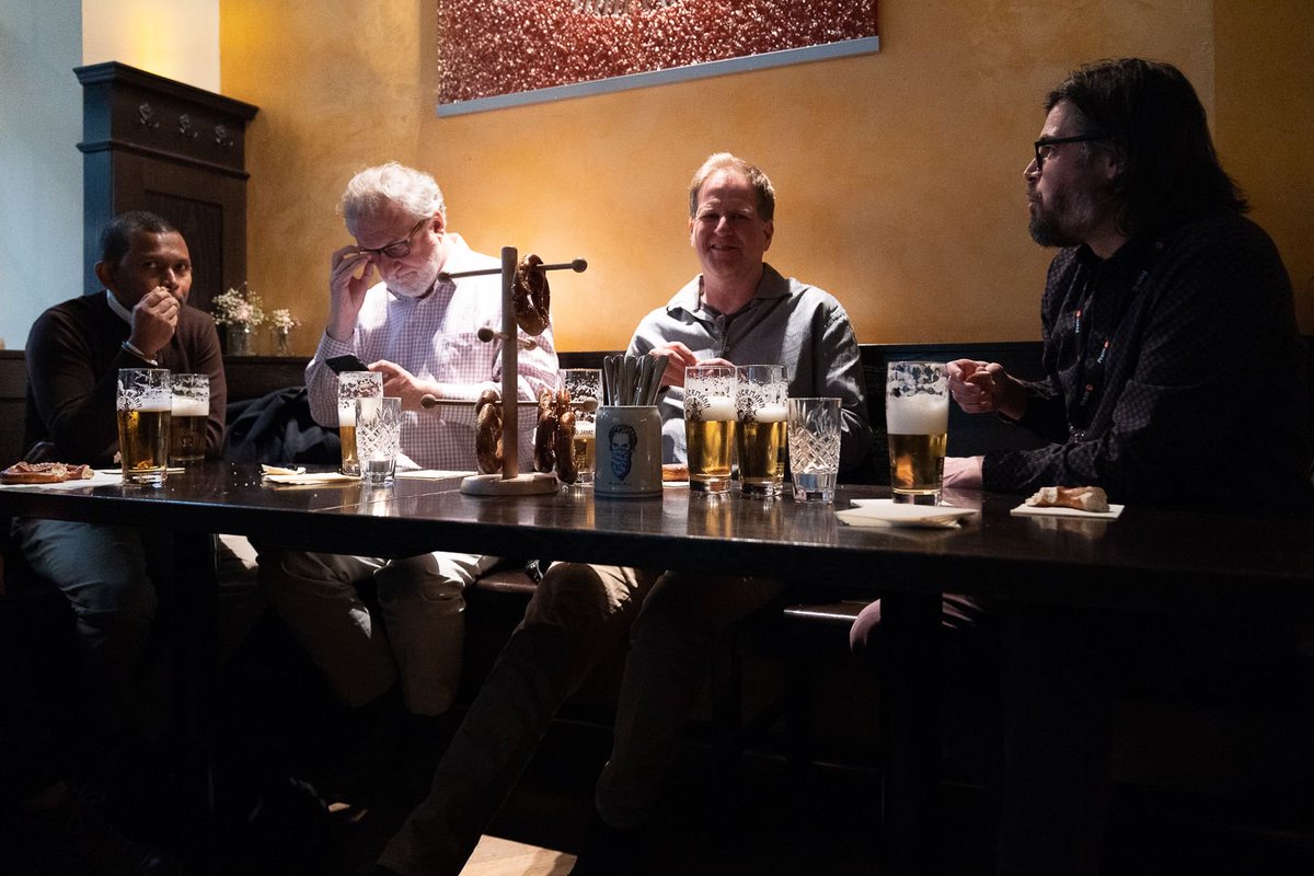 S3IC_Conference's tweet photo. #S3IC2019 is also a place for enjoying the local culture while networking! Last night special "beer and pretzels" afterwork proves it! 🍻🥨 https://t.co/T4RayLaDb6