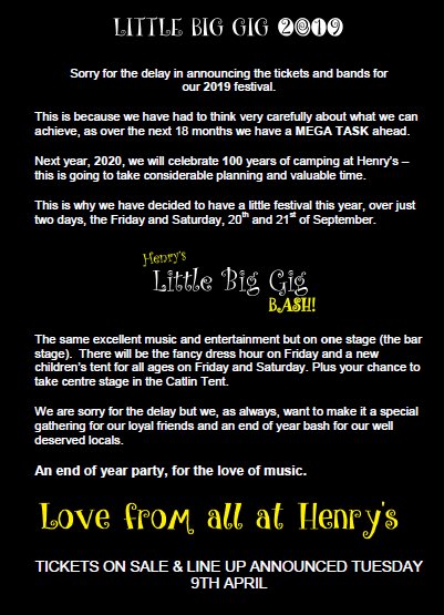 LittleBigGig's tweet photo. Big announcement 👇🏻👇🏻 https://t.co/bwX1UE1Jmo