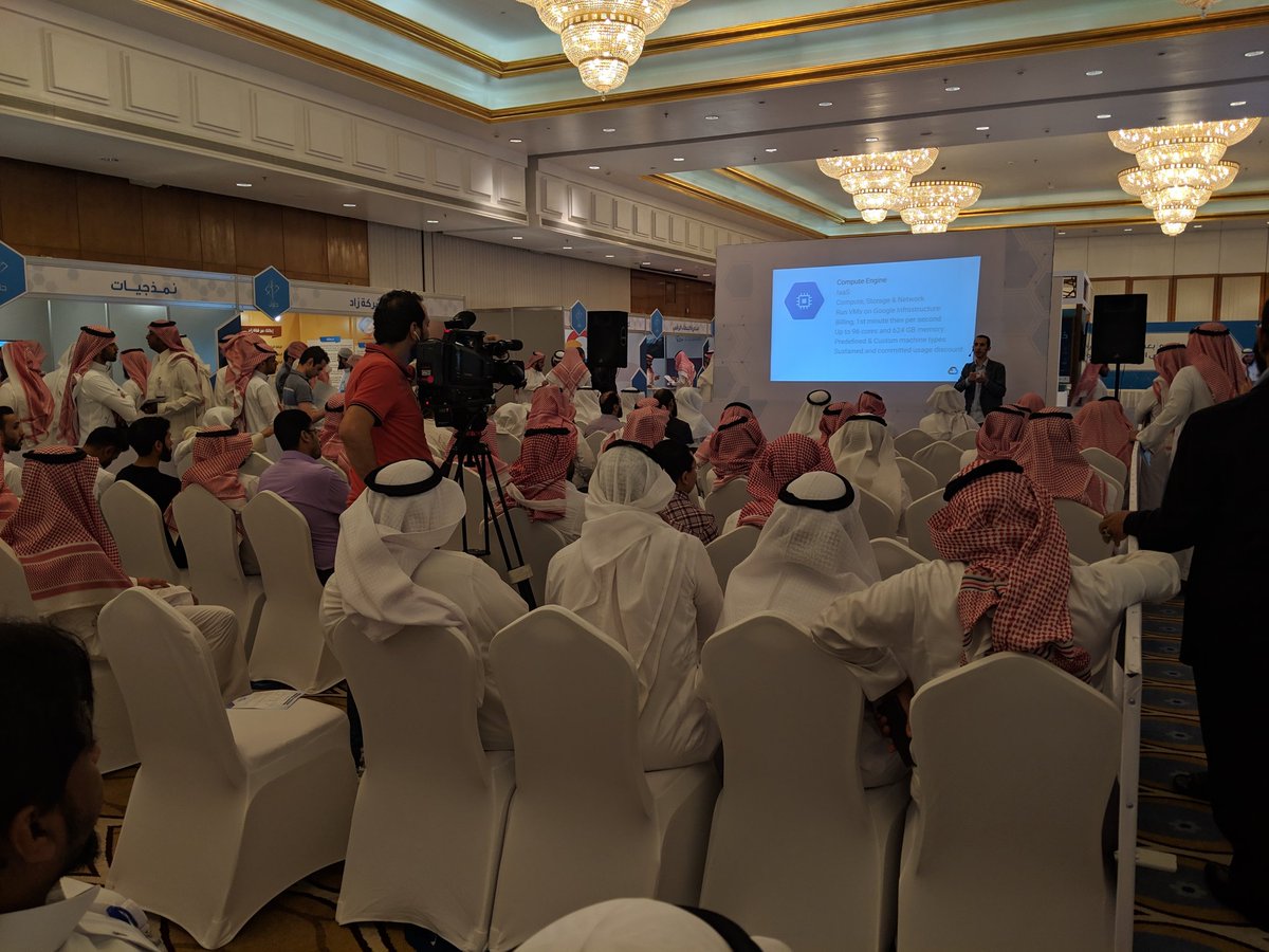 abid_salim's tweet photo. #GDRSaudi #Riyadh #day1 @Omranic now presenting @GCPcloud services with @GCDCSaudi, then @dahabdev
@GoogleDevExpert presenting @FlutterDev

Remember tomorrow 4-9pm: 5 #StudyJam  topics: @googlecloud, @FlutterDev, @ActionsOnGoogle
@gsuite, &amp; @TensorFlow
#التحول_الرقمي
@altqniah https://t.co/AIGE8nr7NO