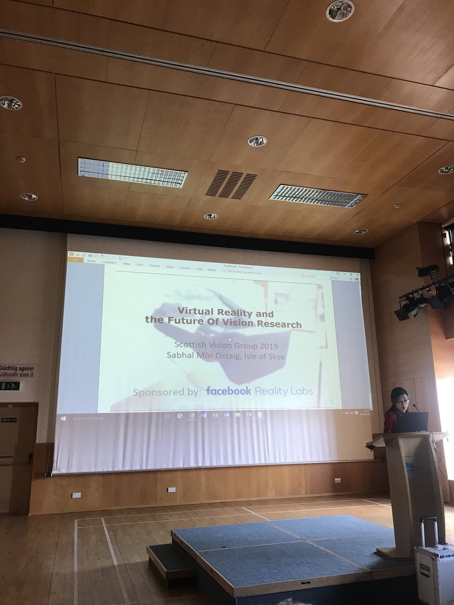 VladaSegen's tweet photo. The #svg2019 kicks off with a panel discussion on virtual reality and the future of #vision research https://t.co/8LJOw8gNXV