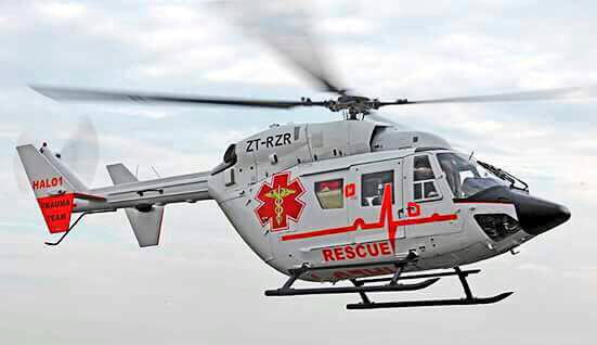 HALO 1 Trauma Team has airlifted a patient with a head injury from Rustenburg to a Johannesburg specialist facility. Great Teamwork! #makingadifference