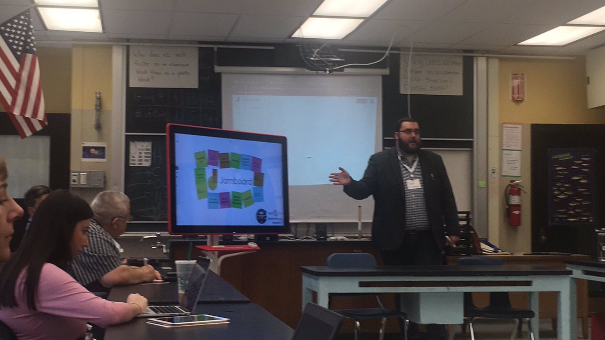 libraryrain's tweet image. Excited to learn about the #jamboard app in @mreichenser   session @CPSTechTalk #cpstechtalk #cpstech