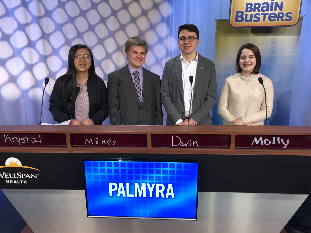 Can you believe it? This weekend you have THREE chances to watch hard-hitting academic competition on <a href="/WellSpan/">WellSpan Health</a> #BrainBusters on <a href="/WGAL/">WGAL</a>! On Saturday April 6, it's <a href="/PalmyraAreaHS/">Palmyra High School</a> v <a href="/middletownasd/">Middletown Area SD</a> at 8:00 am and <a href="/DTSDnews/">Derry Township School District</a> v @McCaskeyCampus at 8:30 am.