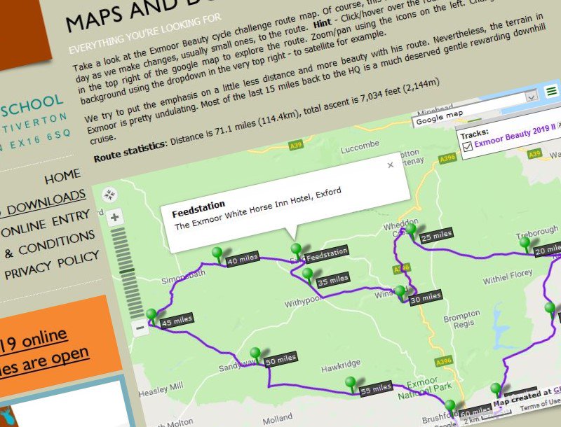 ExmoorBeauty's tweet photo. Route pretty much finalised for 2019. Click and swipe away at https://t.co/FtaWuxbgyx #Exmoor https://t.co/b3GWRTGjoy