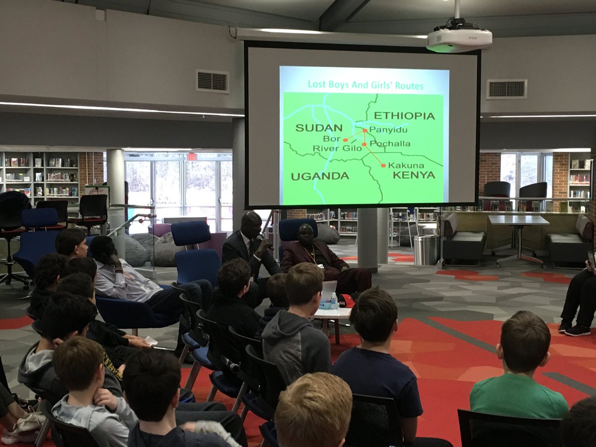 ben_lom34's tweet photo. So thankful to have the Lost Boys come visit us and share their struggles and triumphs as refugees. Such a great experience for our students. #engage109 https://t.co/QdJLMwHXcV