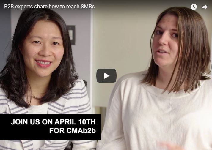 Hear from leading #B2B thought leaders <a href="/AndrewAuHere/">Andrew Au</a> <a href="/christinaanita/">Christina</a> @NancyMancini <a href="/Karen_Nguyen76/">Karen Nguyen</a> about key topics in #b2bmarketing &amp; learn more at our upcoming #Toronto #CMAb2b event. Watch videos: ow.ly/yeyF50p6ZZ6 #technology #marketing