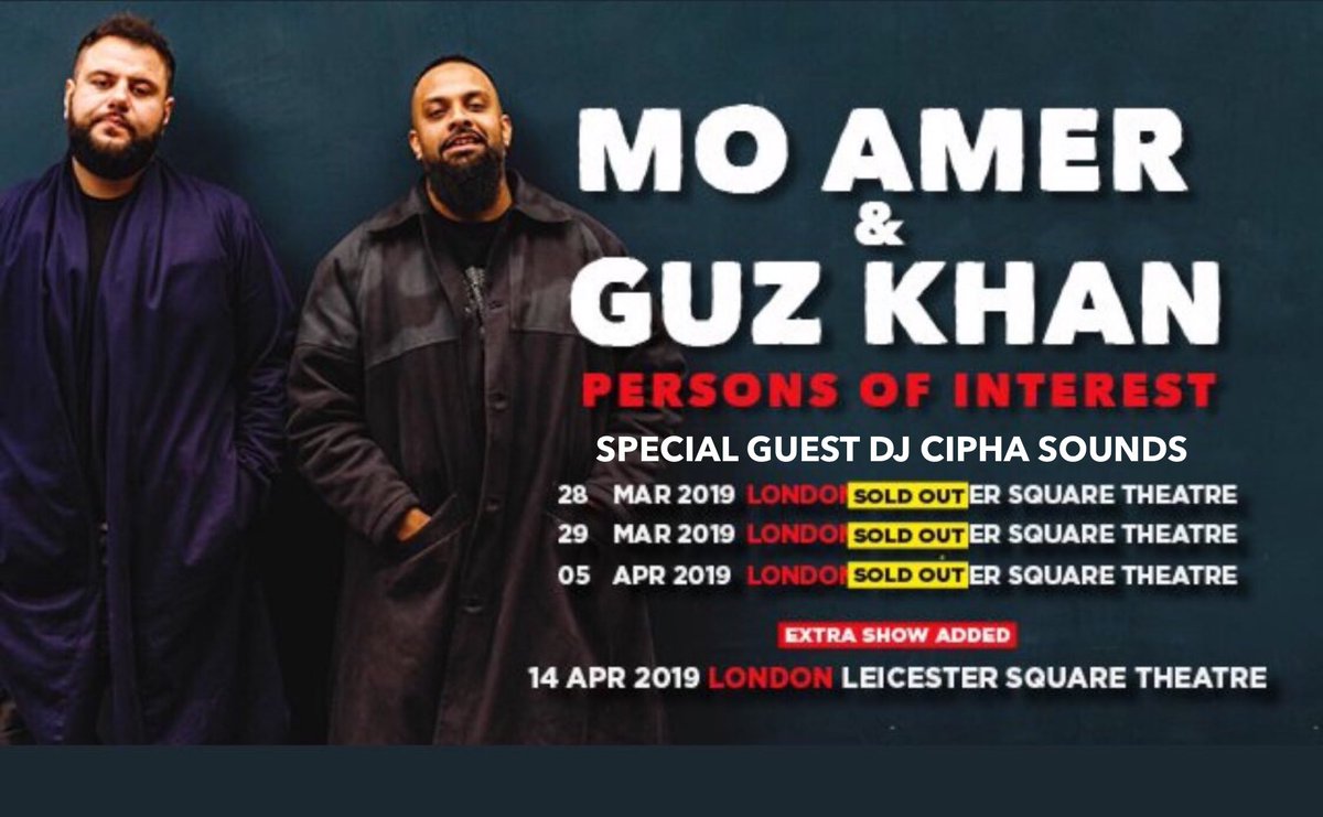 realmoamer's tweet image. LONDON!! The love has been unreal so we decided to add a 4th show on the April 14th. Get those tickets before it happens again. #MoLove #PersonsofInterest #UKTOUR #Worldwidetings
