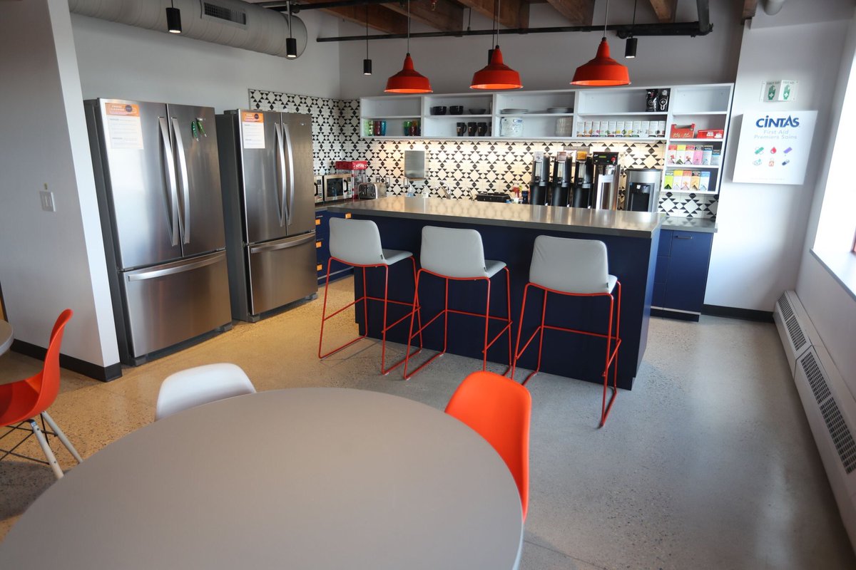 AppliancePros11's tweet photo. DowntownWpgBIZ: RT FenskePeg: Welcome new DowntownWpgBIZ member awscloud to Winnipeg! WinnipegMayor and Min_Pedersen officially kicking off the grand opening of thinkboxsoft 13,000 sq ft office at TheForks. (Check out the snazzy lobby and lunch room!… https://t.co/jg3ASbxKmL