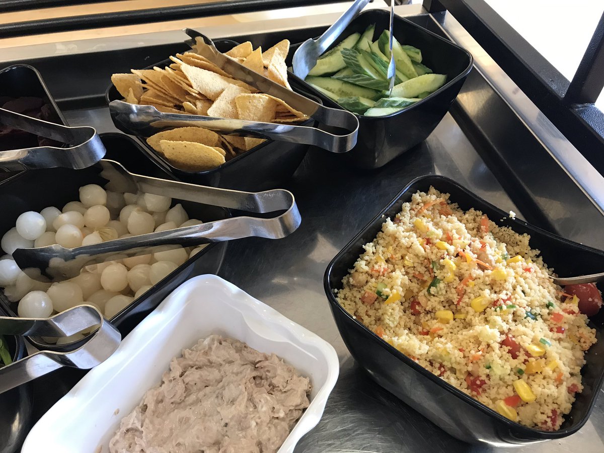 FormbyDee's tweet photo. Another popular salad bar at Frobisher today. And a big thank you to Tricia, Anne and Ryan for a great service #someonesmissing #nobrad https://t.co/IjPUQC9E5c