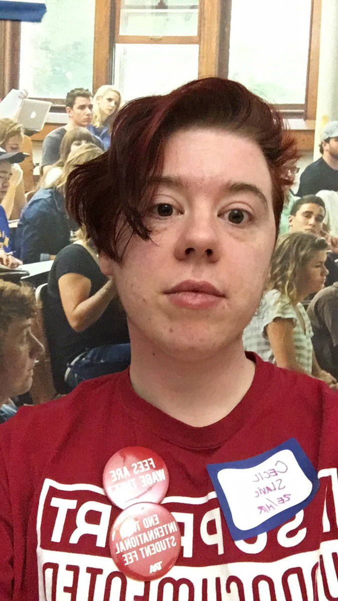 cecil_l_wilson's tweet photo. reading & writing about disability justice all day today at the @TAA_Madison #TAASitIn #UWGradLabor #FeesAreWageTheftUW https://t.co/tnweKXk7G5