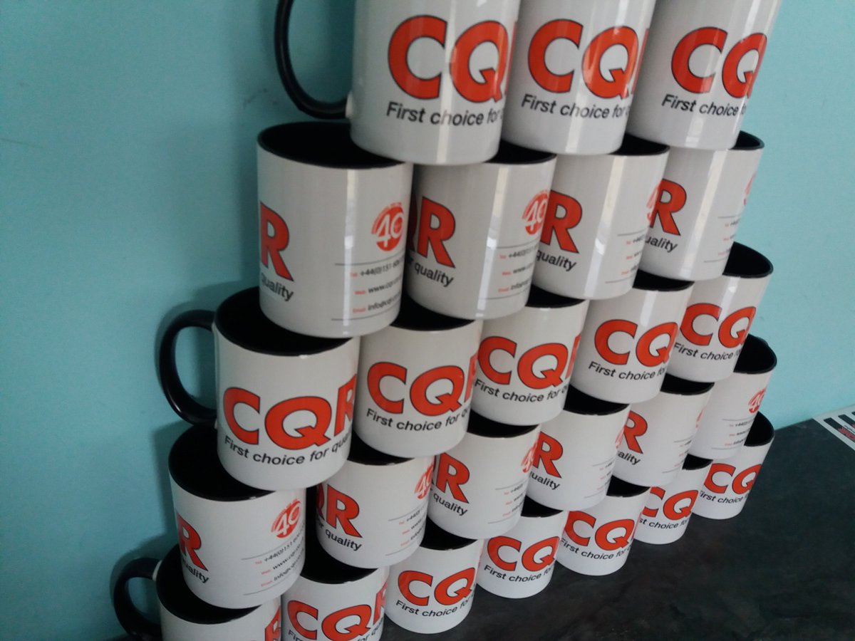 _CQR's tweet photo. Mugs printed ready for @SecurityEventUK  - Get over to stand SE168 on Tuesday before they all go @KabirCQR  @ChrisatCQR @MarieAnneCQR  @AndyJatCQR https://t.co/u9CUZYofWT